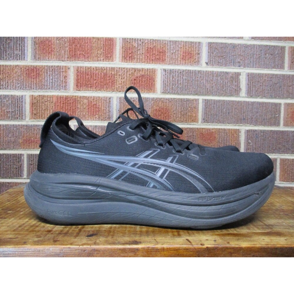 ASICS Mens GEL-Nimbus 28 Black 1011C127 Running Sneakers Athletic Shoes Size 13